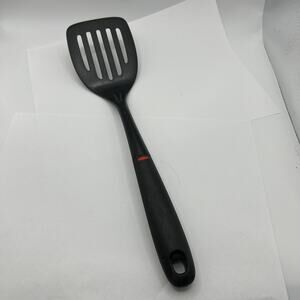 OXO Soft Works Black Spatula Turner Flipper 13.5" Slotted Gripping Handle